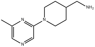 [1-(6-METHYLPYRAZIN-2-YL)PIPERID-4-YL]METHYLAMINE Structure