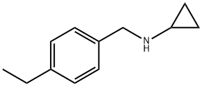 N-(4-エチルベンジル)シクロプロパンアミン 化学構造式
