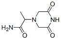 1-Piperazineacetamide,-alpha--methyl-3,5-dioxo-(9CI) Structure