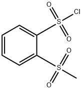 2-甲基磺酰苯磺酰氯, 89265-35-0, 结构式