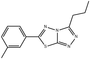 1,2,4-TRIAZOLO[3,4-B][1,3,4]THIADIAZOLE, 6-(3-METHYLPHENYL)-3-PROPYL-|