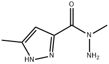 1H-Pyrazole-3-carboxylic  acid,  5-methyl-,  1-methylhydrazide Struktur