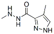 1H-Pyrazole-3-carboxylic  acid,  4-methyl-,  2-methylhydrazide Structure