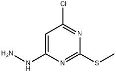 4-Chloro-6-hydrazino-2-(methylthio)pyrimidine Struktur