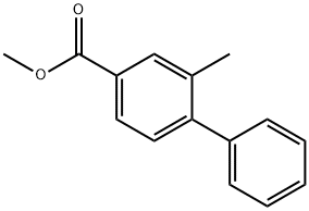 Methyl 2-methylbiphenyl-4-carboxylate 化学構造式