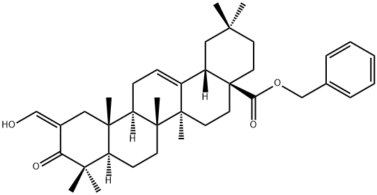 (2Z)-2-(羟基亚甲基)-3-氧代齐墩果-12-烯-28-酸苯甲酯, 892869-59-9, 结构式