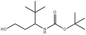 [1-(2-HYDROXY-ETHYL)-2,2-DIMETHYL-PROPYL]-CARBAMIC ACID TERT-BUTYL ESTER 化学構造式