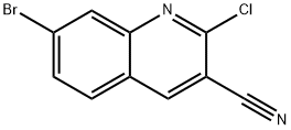 7-BROMO-2-CHLOROQUINOLINE-3-CARBONITRILE Struktur