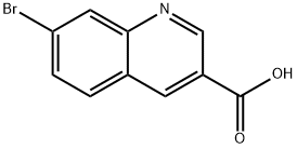 7-ブロモキノリン-3-カルボン酸 化学構造式