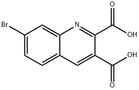7-BROMOQUINOLINE-2,3-DICARBOXYLIC ACID Struktur
