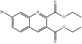 7-BROMOQUINOLINE-2,3-DICARBOXYLIC ACID DIETHYL ESTER 结构式