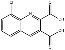 8-CHLOROQUINOLINE-2,3-DICARBOXYLIC ACID 化学構造式