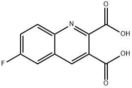 6-FLUOROQUINOLINE-2,3-DICARBOXYLIC ACID,892874-70-3,结构式