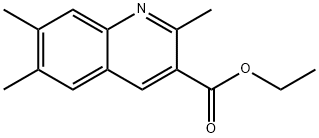 Ethyl 2,6,7-trimethylquinoline-3-carboxylate Structure