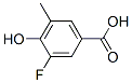 Benzoic  acid,  3-fluoro-4-hydroxy-5-methyl- Structure