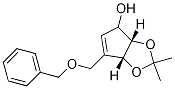 (3aS,6aR)-6-(benzyloxyMethyl)-2,2-diMethyl-4,6a-dihydro-3aH-cyclopenta[d][1,3]dioxol-4-ol Structure