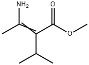 2-Butenoic  acid,  3-amino-2-(1-methylethyl)-,  methyl  ester 化学構造式