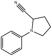 1-苯基-2-吡咯烷甲腈 结构式