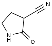 2-氧代吡咯烷-3-甲腈 结构式