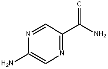 5-AMINOPYRAZINE-2-CARBOXAMIDE 化学構造式