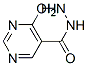 5-Pyrimidinecarboxylic  acid,  4-hydroxy-,  hydrazide  (7CI) Structure