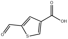 5-ホルミル-3-チオフェンカルボン酸 化学構造式