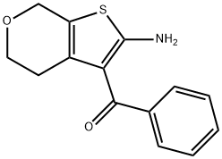 (2-AMino-5,7-dihydro-4H-thieno[2,3-c]pyran-3-yl)(phenyl)Methanone 结构式