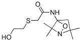 S-(((2,2,5,5-Tetramethyl-1-oxy-3-pyrrolidinyl)carbamoyl)methyl)-2-merc aptoethanol Structure