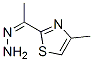 Ethanone,  1-(4-methyl-2-thiazolyl)-,  hydrazone 结构式