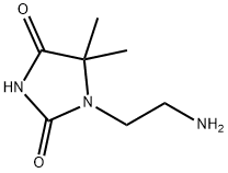 1-(2-aMinoethyl)-5,5-diMethyliMidazolidine-2,4-dione 化学構造式