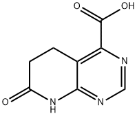 Pyrido[2,3-d]pyriMidine-4-carboxylic acid, 5,6,7,8-tetrahydro-7-oxo- Structure