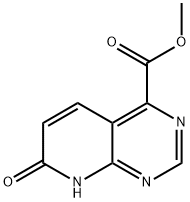 Pyrido[2,3-d]pyriMidine-4-carboxylic acid, 7,8-dihydro-7-oxo-, Methyl ester Structure