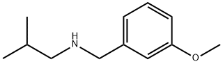 N-(3-メトキシベンジル)-2-メチル-1-プロパンアミン HYDROCHLORIDE 化学構造式