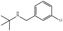 N-(3-クロロベンジル)-2-メチル-2-プロパンアミン HYDROCHLORIDE 化学構造式