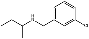 N-(3-クロロベンジル)-2-ブタンアミン 化学構造式