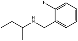 N-(2-フルオロベンジル)-2-ブタンアミン HYDROCHLORIDE 化学構造式