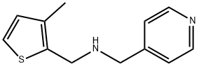 1-(3-メチル-2-チエニル)-N-(4-ピリジニルメチル)メタンアミン 化学構造式