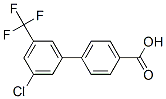 4-(3-Chloro-5-(trifluoromethyl)phenyl)benzoic acid 化学構造式