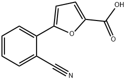 5-(2-Cyanophenyl)-furane-2-carboxylic acid,893638-36-3,结构式