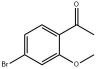 1-(4-ブロモ-2-メトキシフェニル)エタノン 化学構造式