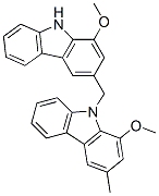1-Methoxy-9-[(1-methoxy-9H-carbazol-3-yl)methyl]-3-methyl-9H-carbazole Structure
