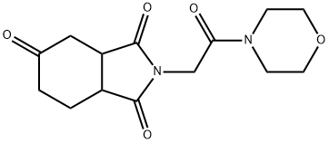 1H-Isoindole-1,3,5(2H,4H)-trione,  tetrahydro-2-[2-(4-morpholinyl)-2-oxoethyl]- 结构式