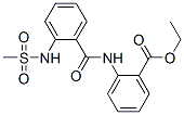 ethyl 2-[[2-[(methylsulphonyl)amino]benzoyl]amino]benzoate Struktur