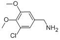 3-CHLORO-4,5-DIMETHOXYBENZENEMETHANAMINE 化学構造式