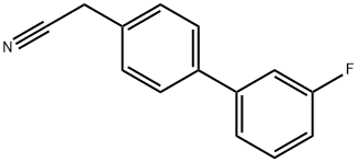 3'-fluoro-[1,1'-Biphenyl] -4-acetonitrile 化学構造式