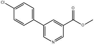 methyl 5-(4-chlorophenyl)pyridine-3-carboxylate Structure