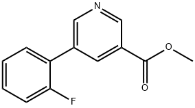 methyl 5-(2-fluorophenyl)pyridine-3-carboxylate Structure