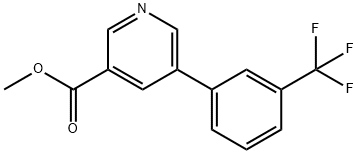methyl 5-(3-(trifluoromethyl)phenyl)pyridine-3-carboxylate,893734-85-5,结构式