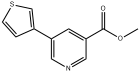 5-(噻吩-3-基)烟酸甲酯, 893735-04-1, 结构式