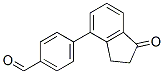4-(1-Oxo-2,3-dihydro-inden-4-yl)benzaldehyde 结构式